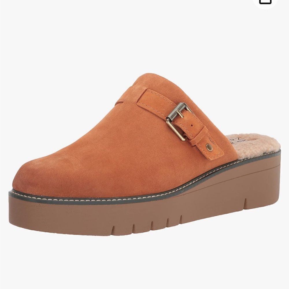Naturalizer Women Wayde Clog shoes Suede Brown/Orange Size 5M NEW